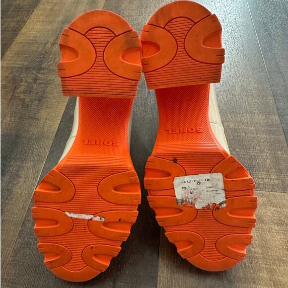 Sorel Women's Brex Orange Heel Lug Sole Chelsea Boots Size 9 - Picture 8 of 9